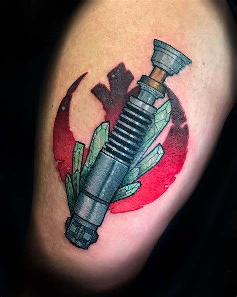 anakin skywalker tattoo|101 Best Lightsaber Tattoo Ideas You Have To See To Believe! .